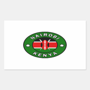 Nairobi Kenya Rectangular Sticker