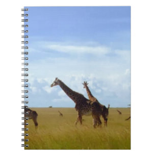 Nairobi National Park Giraffes Spiral Notebook
