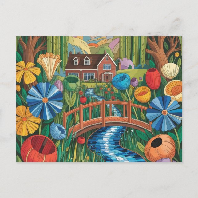 NAIVE ILLUSTRATION postcard (Front)