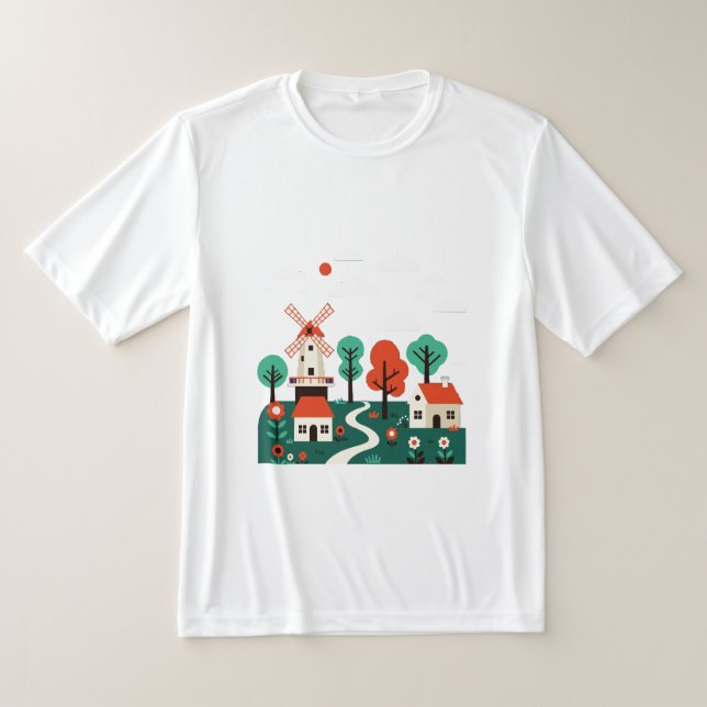 Naive landscape T-Shirt (Laydown)