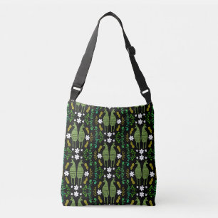 Naïve Rustic Nature Bird Folk Art Crossbody Bag