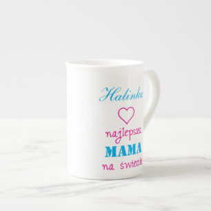 Najlepsza Mama na Swiecie [customise] Bone China Mug