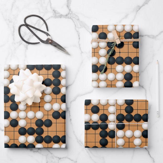 Nakade Shapes Wrapping Paper Sheet (Front)