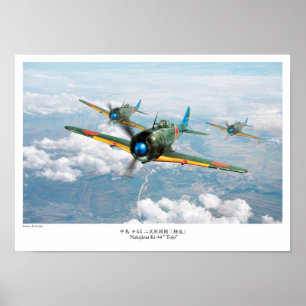 Nakajima Ki-44 ”Tojo” 中島 キ44 二式戦 Poster