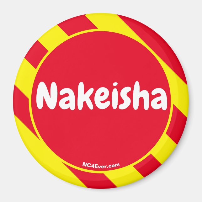 Nakeisha Red/Yellow Magnet (Front)