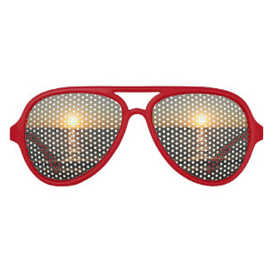 Naklua Beach Sunset .. Pattaya, Chonburi, Thailand Aviator Sunglasses