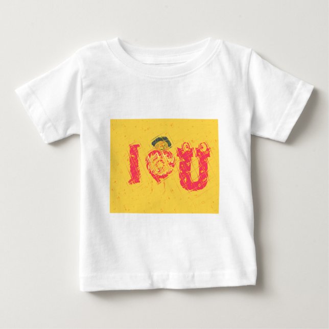 Nakupenda - I Love U Swahili Word Text Meaning Art Baby T-Shirt (Front)