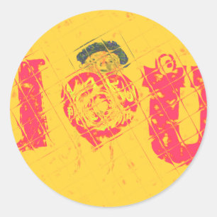 Nakupenda - I Love U Swahili Word Text Meaning Art Classic Round Sticker