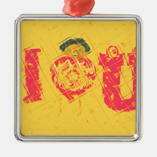 Nakupenda - I Love U Swahili Word Text Meaning Art Metal Tree Decoration