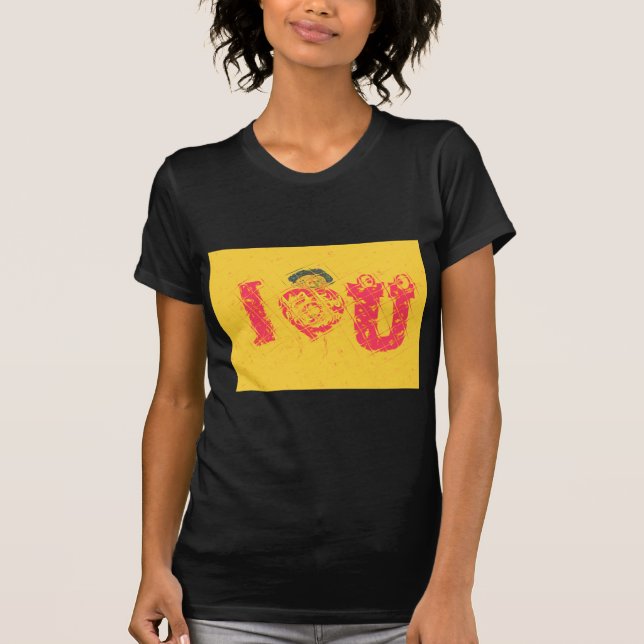 Nakupenda - I Love U Swahili Word Text Meaning Art T-Shirt (Front)