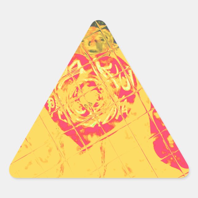 Nakupenda - I Love U Swahili Word Text Meaning Art Triangle Sticker (Front)