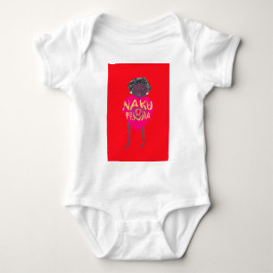 Nakupenda Love Art – Swahili Heart Design Baby Bodysuit