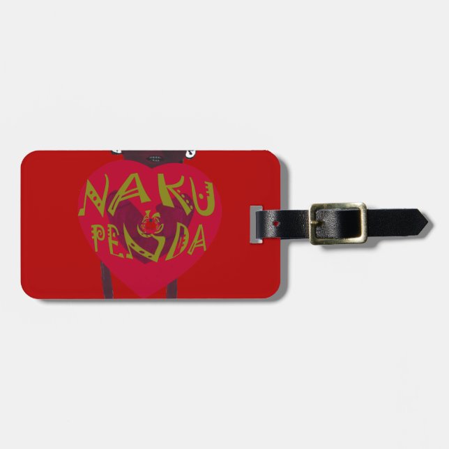  Nakupenda Sana Art Print  Swahili Design Luggage Tag (Front Horizontal)