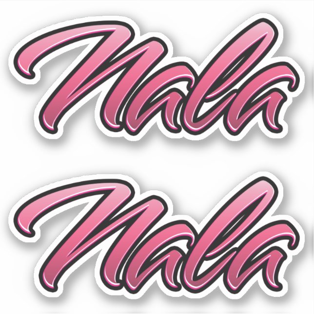 Nala faded pink stickers sticker set (Front)