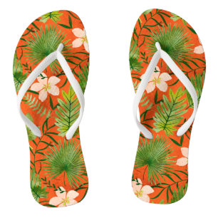 Nalani Hawaiian Tropical Garden Coral Jandals