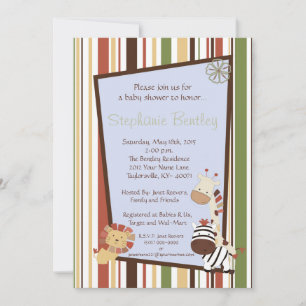 Nali Jungle  5x7 invitation