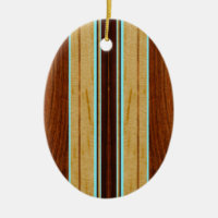 Nalu Hou Faux Koa Wood Surfboard