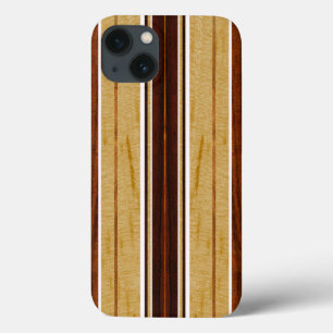 Nalu Hou Faux Koa Wood Surfboard iPad Air Cases
