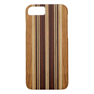 Nalu Lua Faux Koa Wood Surfboard iPhone 8/7 Case