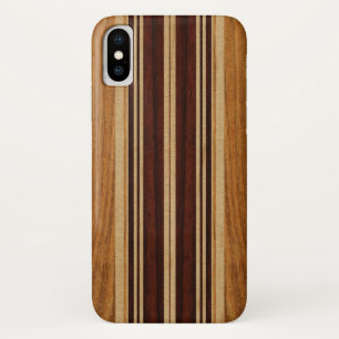 Nalu Lua Faux Koa Wood Surfboard Case-Mate iPhone Case