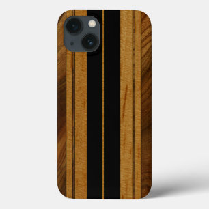 Nalu Mua Faux Koa Wood Surfboard iPad Mini Retina iPhone 13 Case