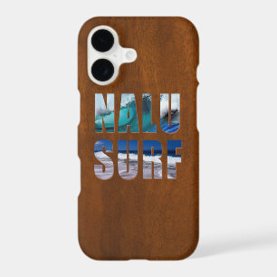 Nalu-Surf Hawaiian Wave Faux Koa Wood Surfboard