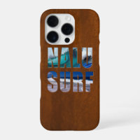 Nalu-Surf Hawaiian Wave Faux Koa Wood Surfboard