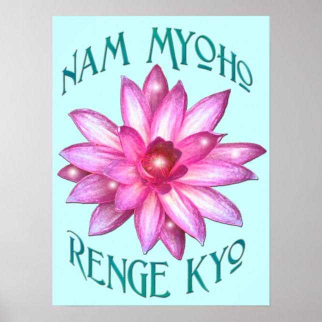 "Nam Myoho Renge Kyo"Buddhism Poster Print (Front)