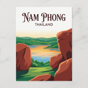 Nam Phong National Park Thailand Postcard