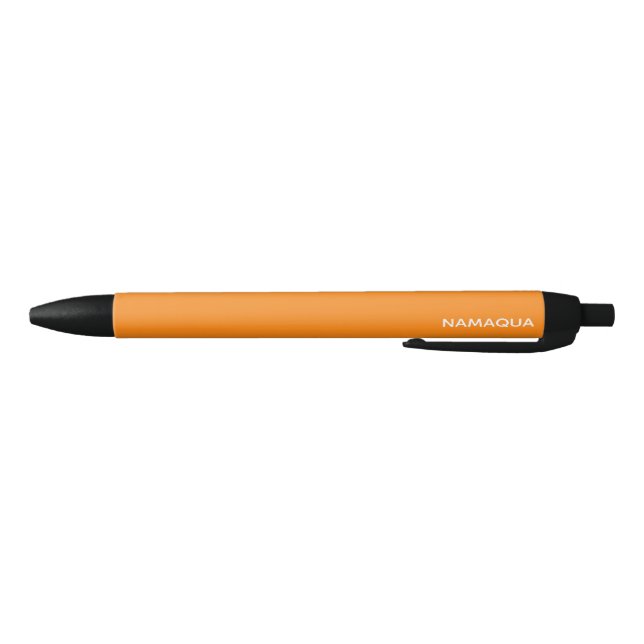 Namaqua orange color name black ink pen (Bottom)