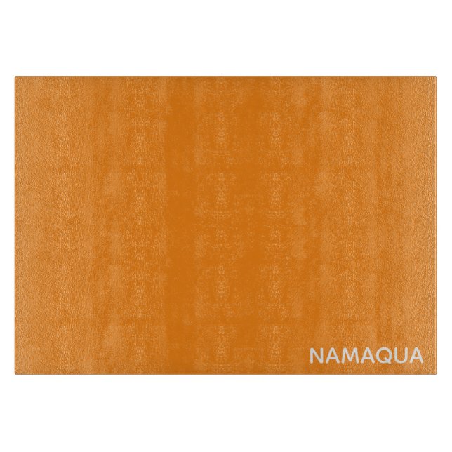 Namaqua orange color name cutting board (Front)