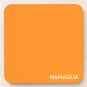 Namaqua orange colour name coaster