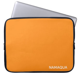 Namaqua orange colour name laptop sleeve