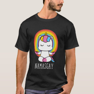Namasgay Unicorn Equality Gay Ally LGBTQ Pride Mon T-Shirt