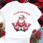 Namasleigh Funny Santa Yoga Christmas Tri-Blend Shirt<br><div class="desc">Bring balance to your holiday season with this hilarious "Namasleigh" yoga-themed Christmas shirt! Featuring Santa Claus in a meditative pose, this design adds a playful and zen twist to the festive season. Perfect for holiday parties, yoga classes, or as a quirky gift for the yoga lover in your life. Spread...</div>
