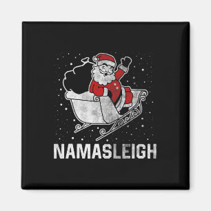 Namasleigh Santa Claus's Reindeer Sending Present  Magnet