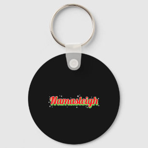 Namasleigh Santa Yoga Pose Snow Christmas Meditati Key Ring