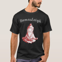 Namasleigh yoga lovers with santa Christmas
