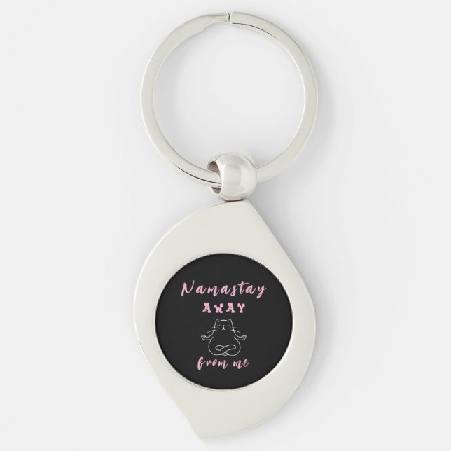 Namastay away from me key ring (Front)
