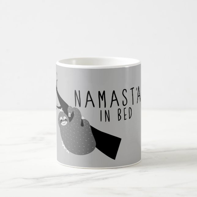 namast'ay in bed sloth coffee mug (Center)
