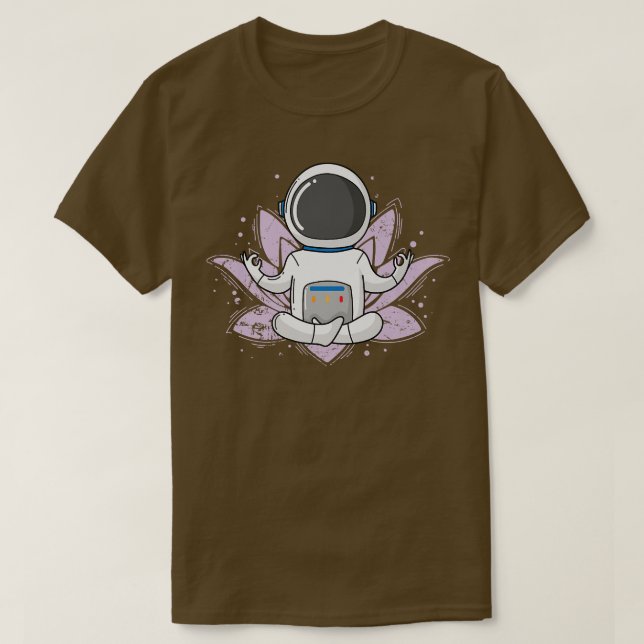 Namaste Astronaut meditating  T-Shirt (Design Front)