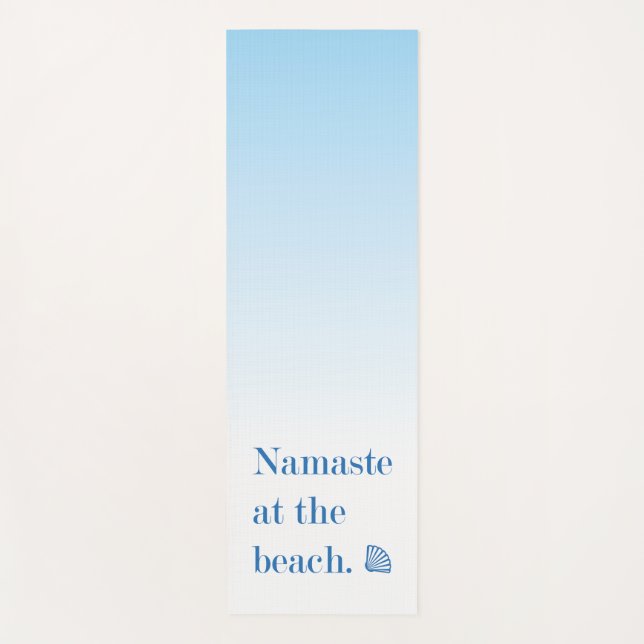 Namaste At The Beach Yoga Mat (Front)