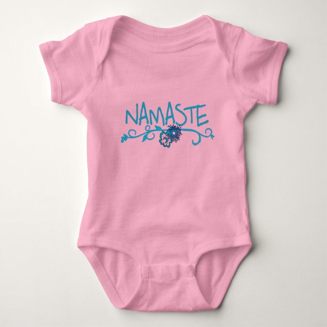 Namaste - Baby Yoga Clothing Bodysuit (Front)