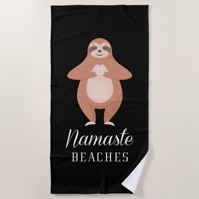 Namaste Beaches Beach Towel (Front)