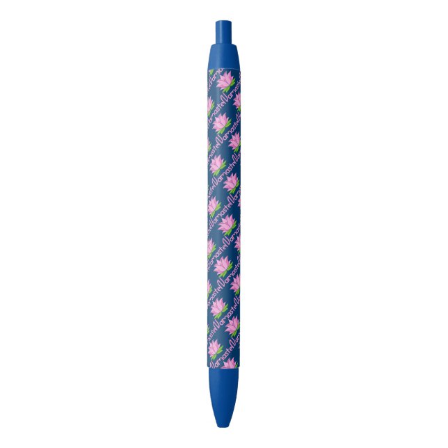 Namaste Black Ink Pen (Front Vertical)
