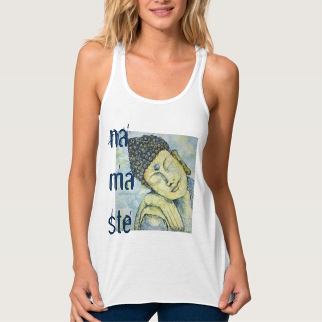 Namaste Buddha Art Tank Top (Front)