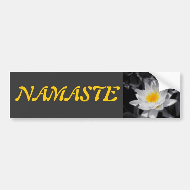 NAMASTE bumper sticker (Front)