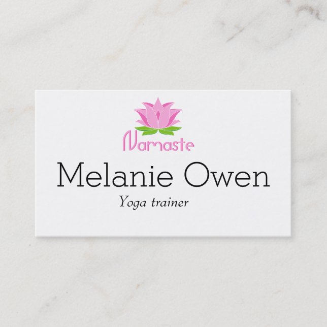Namaste Business Card (Front)