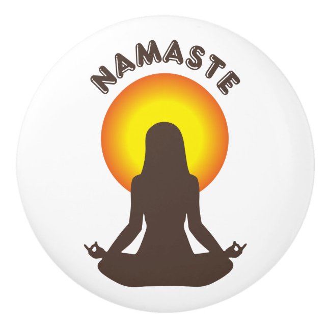 Namaste Ceramic Knob (Front)