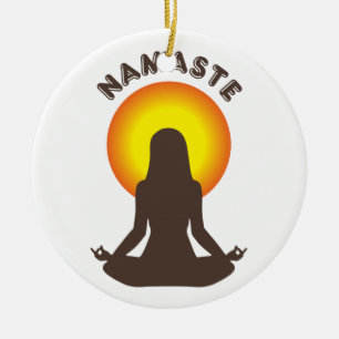 Namaste Ceramic Tree Decoration